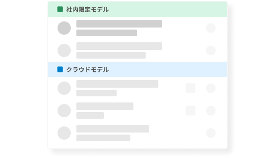 クラウド／ローカルのAIモデルに対応